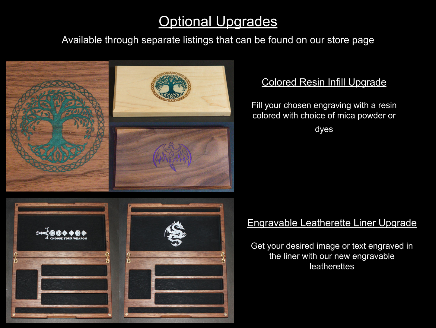 Personalized Hardwood Commander Deck Box with Counter & Token Storage