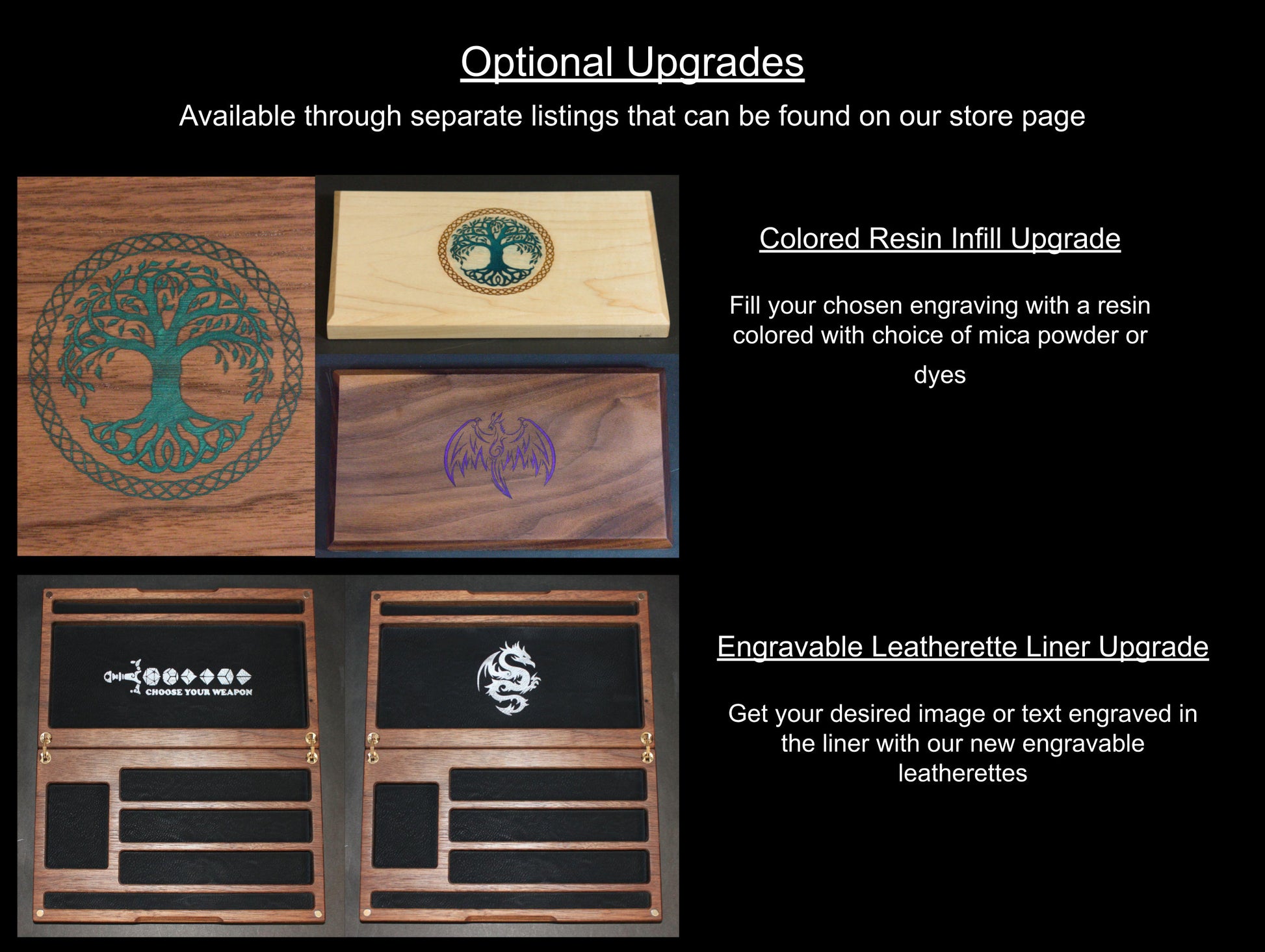 Personalized Hardwood Tabletop Household Storage Box