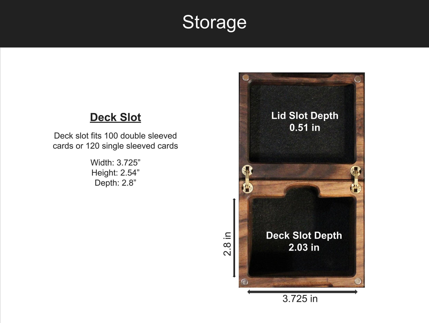 Personalized Hardwood Commander Deck Box