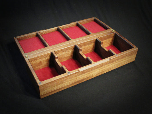 Personalized Hardwood Quadruple Commander Deck Box