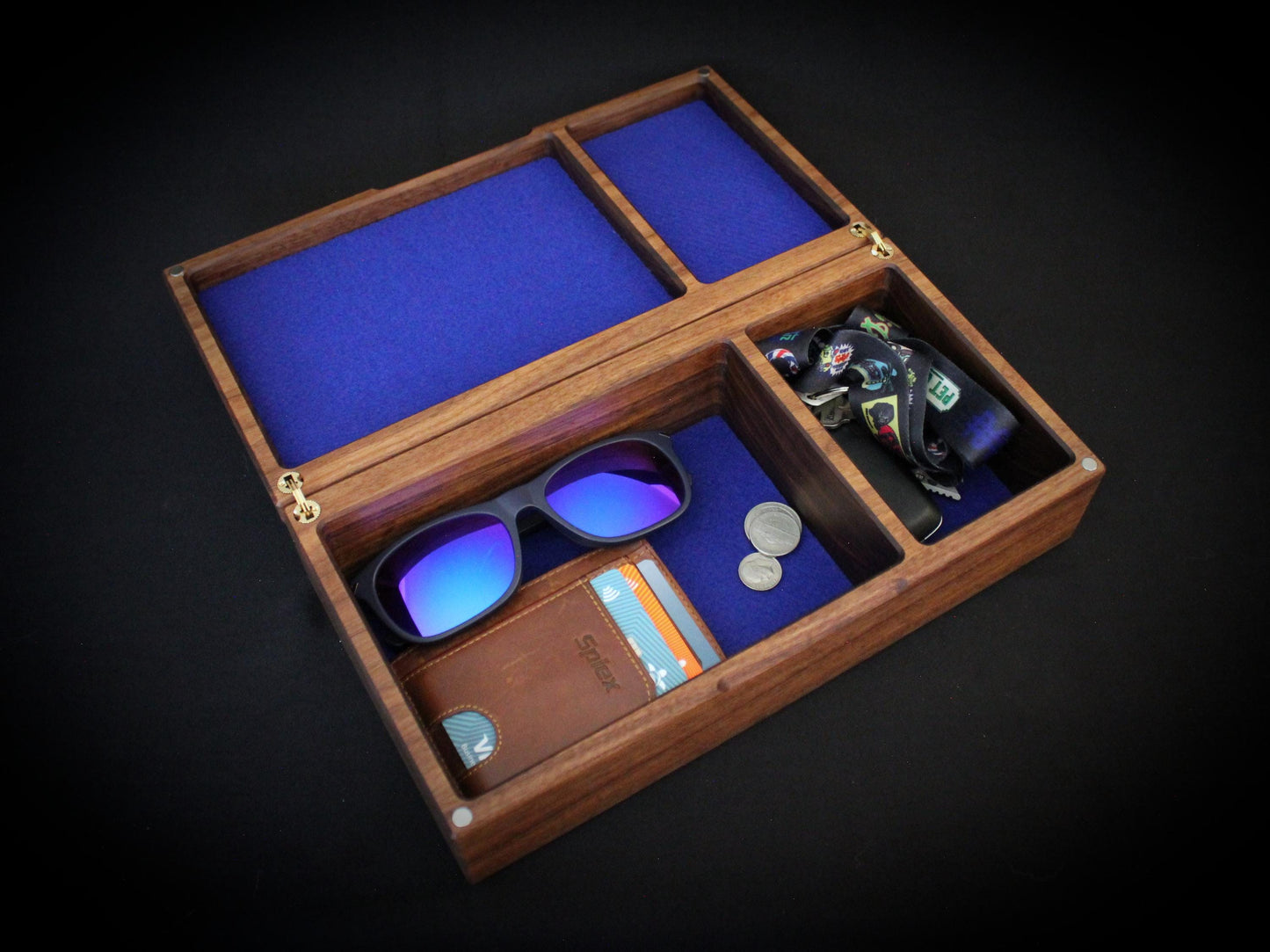 Personalized Hardwood Tabletop Household Storage Box